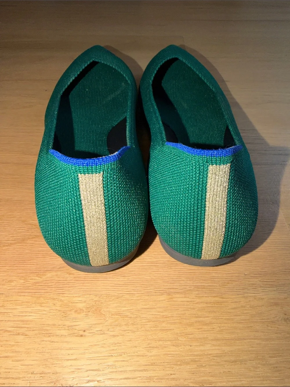 Rothy's Emerald Green Pointed Knit Flats - Picture 5 of 7